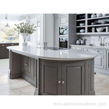 Grey Painting Laminate Classic Shaker Style Kitchen Cabinets